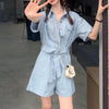 ショートレングパンツオールインワン 5312-画像14-韓国ファッション通販POPREA［ポップリア］
