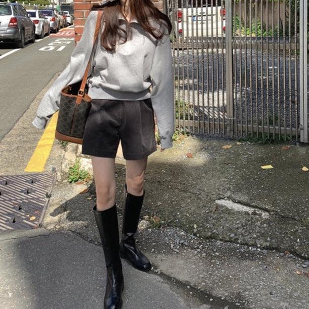 コーデュロイハーフパンツ 5019-画像14-韓国ファッション通販POPREA［ポップリア］