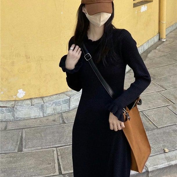 リブニットスリムワンピース 4936-画像14-韓国ファッション通販POPREA［ポップリア］