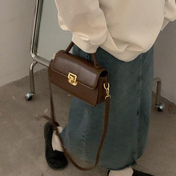 2way持ち手付きレトロショルダーバッグ 4985-画像14-韓国ファッション通販POPREA［ポップリア］