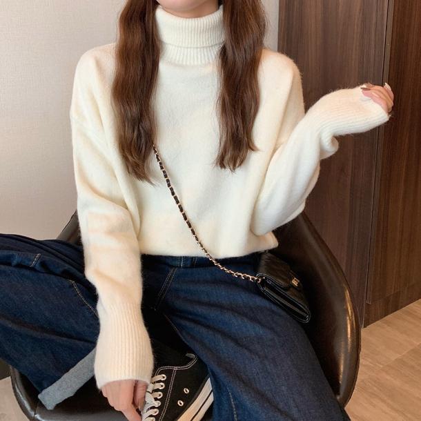 タートルネックルーズセーターニット 4873-画像14-韓国ファッション通販POPREA［ポップリア］