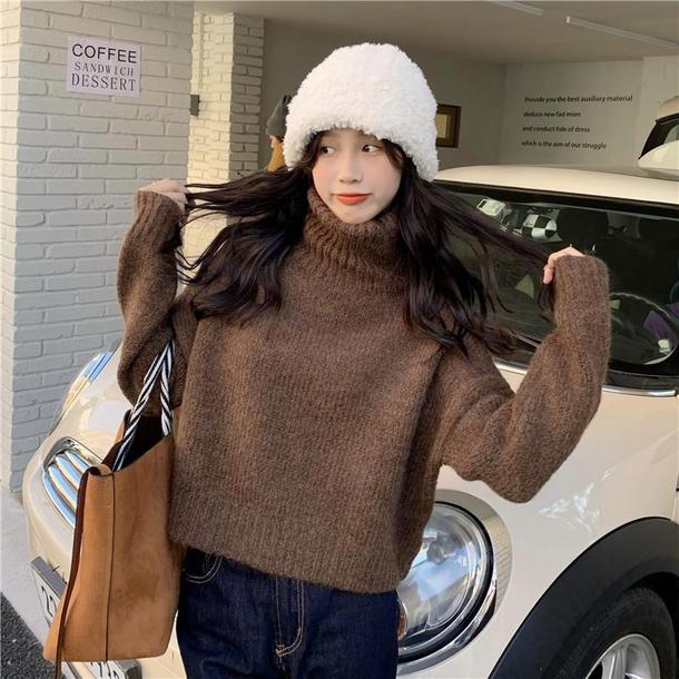 ベーシックタートルネックショートニット 4871-画像14-韓国ファッション通販POPREA［ポップリア］