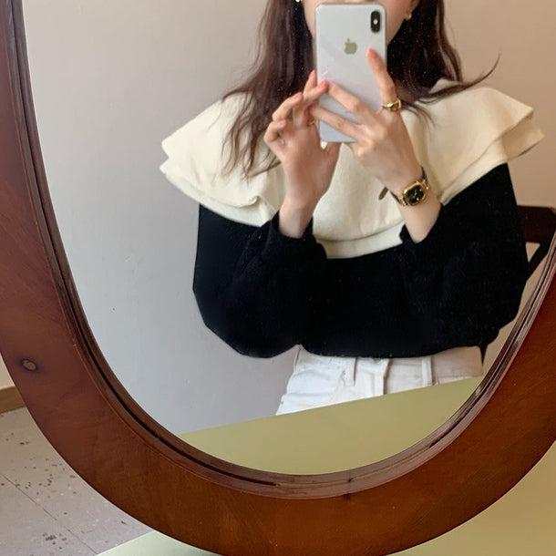 ダブルフリルカラートップス 5094-画像15-韓国ファッション通販POPREA［ポップリア］