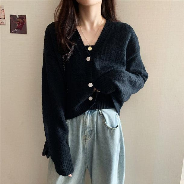 ゆるかわニットカーディガン＆キャミソール 5073-画像15-韓国ファッション通販POPREA［ポップリア］