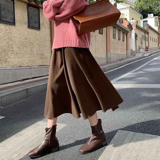 ハイウエストフレアスカート 4888-画像15-韓国ファッション通販POPREA［ポップリア］