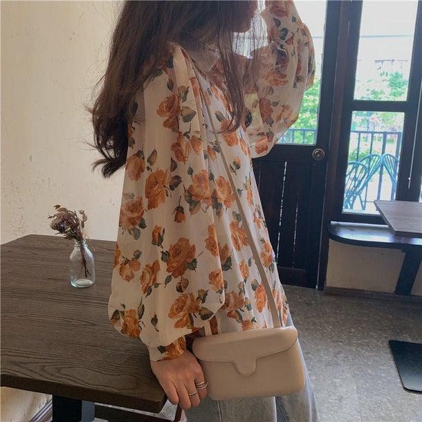 フラワータイリボンブラウス 4991-画像15-韓国ファッション通販POPREA［ポップリア］