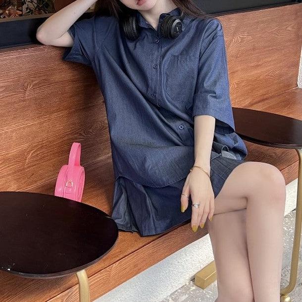 カジュアルデニムセットアップ 5380-画像15-韓国ファッション通販POPREA［ポップリア］