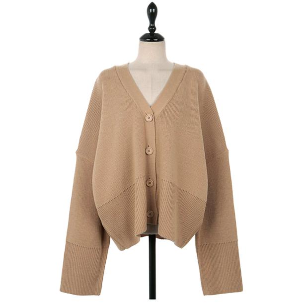 Vネックショートニットカーディガン 5041-画像15-韓国ファッション通販POPREA［ポップリア］