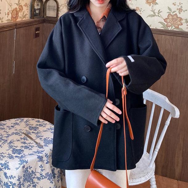 ダブルブレストテラードコート 5082-画像15-韓国ファッション通販POPREA［ポップリア］