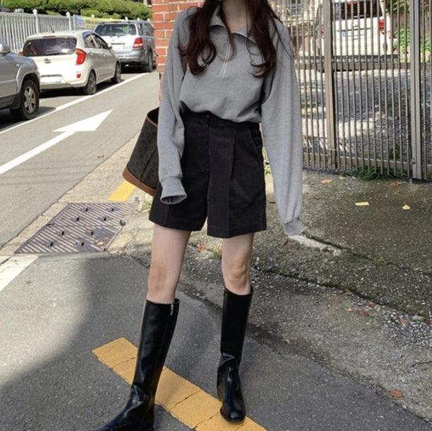 コーデュロイハーフパンツ 5019-画像15-韓国ファッション通販POPREA［ポップリア］