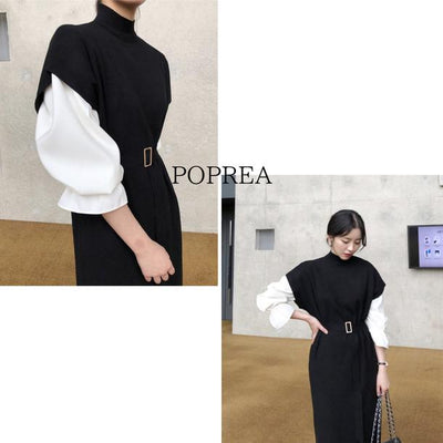 ランタンスリーブニットドレス 4667-画像15-韓国ファッション通販POPREA［ポップリア］