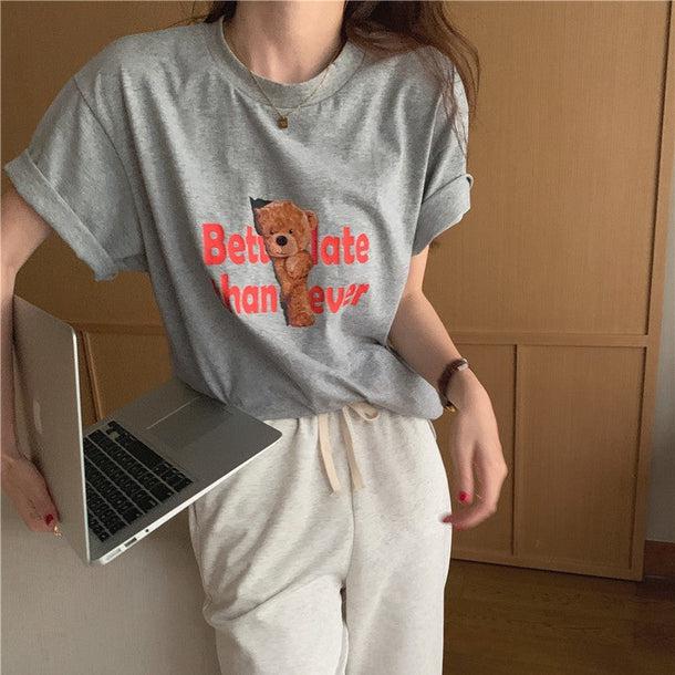 くまちゃんTシャツ 5103-画像15-韓国ファッション通販POPREA［ポップリア］