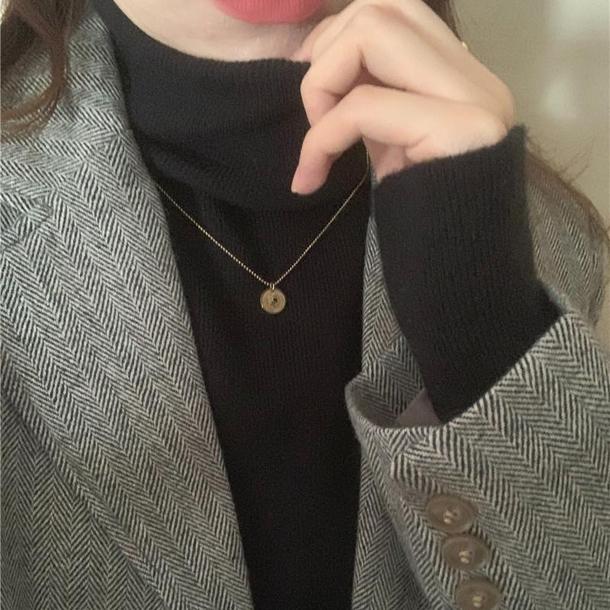 リブタートルニットトップス 4930-画像15-韓国ファッション通販POPREA［ポップリア］