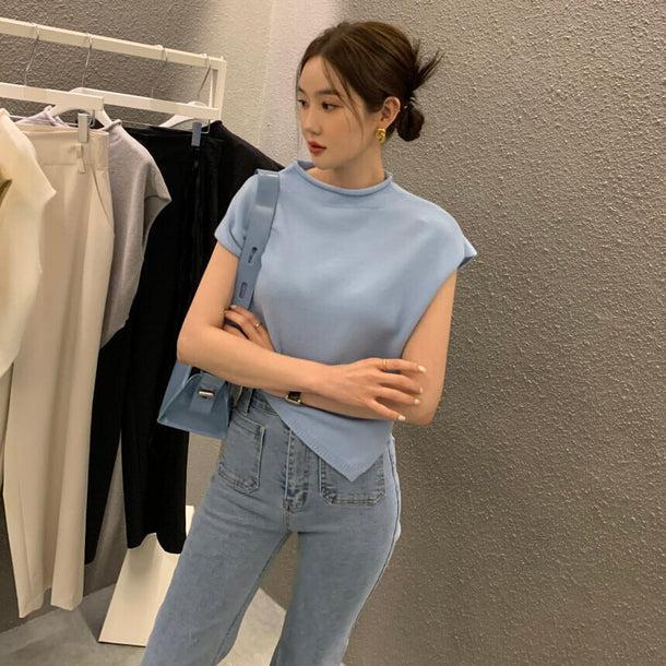 フレンチスリーブサマーニット 5183-画像15-韓国ファッション通販POPREA［ポップリア］