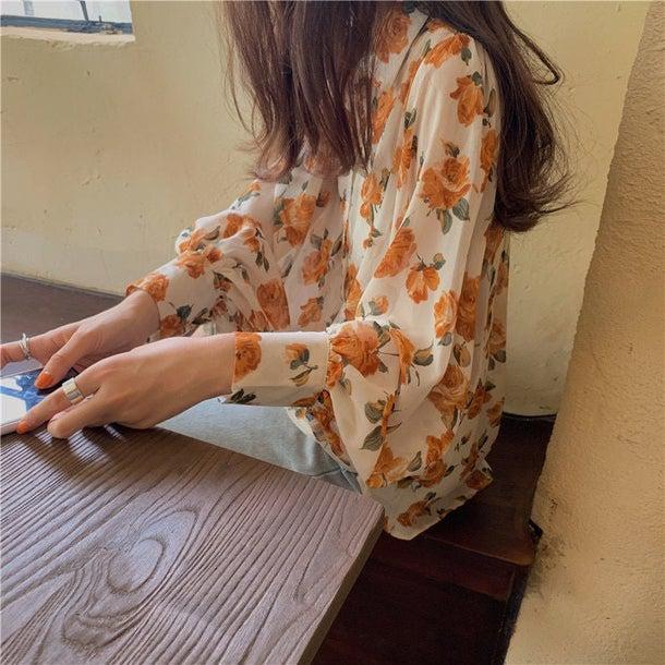 フラワータイリボンブラウス 4991-画像16-韓国ファッション通販POPREA［ポップリア］