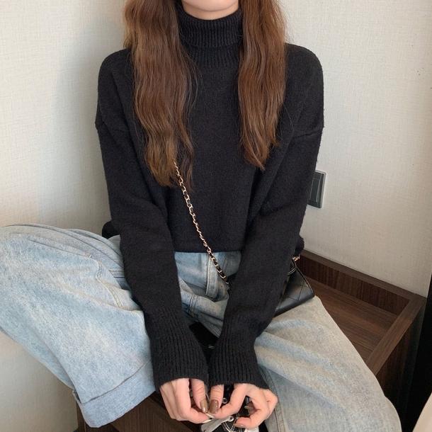 タートルネックルーズセーターニット 4873-画像16-韓国ファッション通販POPREA［ポップリア］