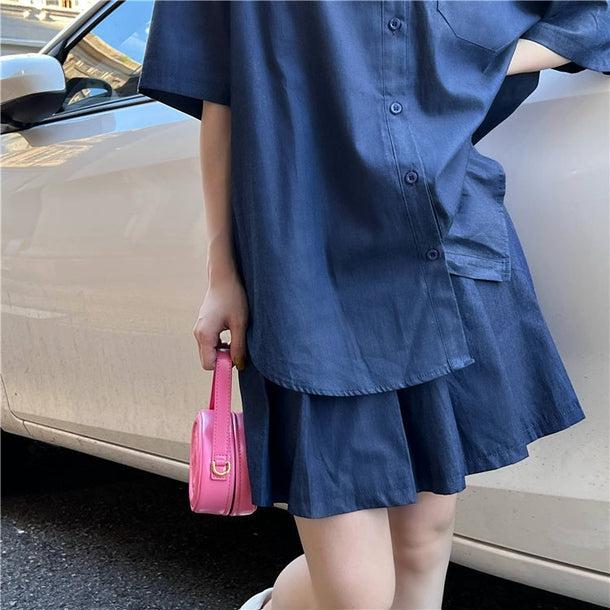 カジュアルデニムセットアップ 5380-画像16-韓国ファッション通販POPREA［ポップリア］