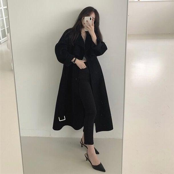 ラペルレディロングコート 4932-画像16-韓国ファッション通販POPREA［ポップリア］