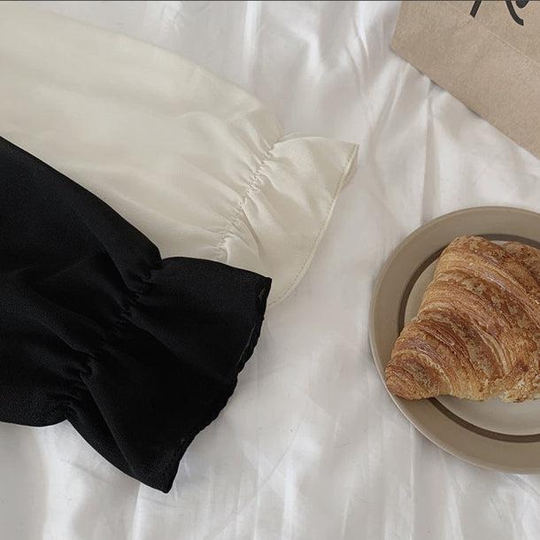 ギャザーシフォンワンピース 5107-画像16-韓国ファッション通販POPREA［ポップリア］