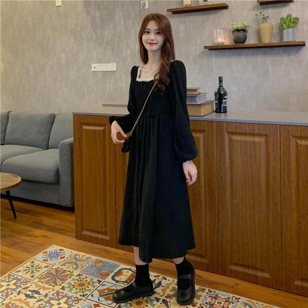 スクエアネックフランスワンピース 4876-画像16-韓国ファッション通販POPREA［ポップリア］