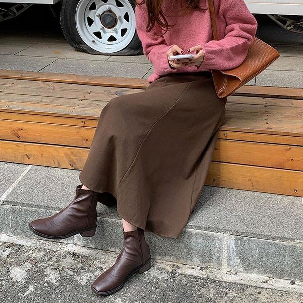 ハイウエストフレアスカート 4888-画像16-韓国ファッション通販POPREA［ポップリア］