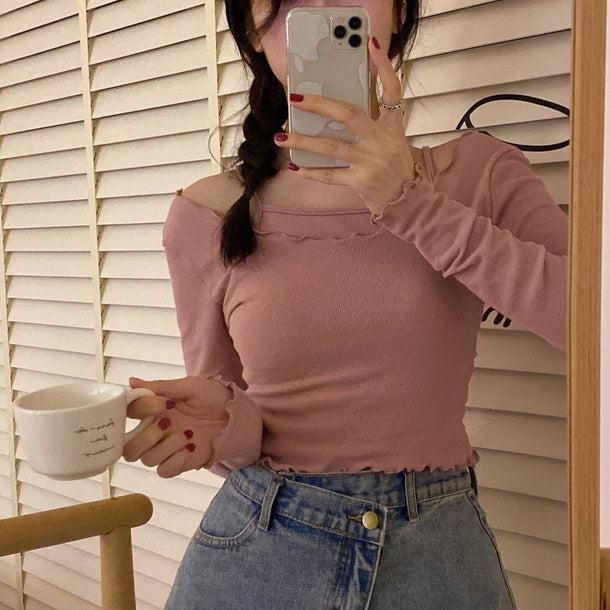 レイヤードメロースリムトップス 5116-画像16-韓国ファッション通販POPREA［ポップリア］