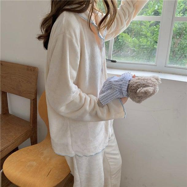 ふわふわベロアパジャマ 4961-画像16-韓国ファッション通販POPREA［ポップリア］