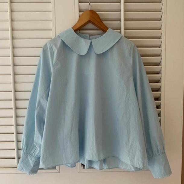 バックプリーツ丸襟ブラウス 4750-画像16-韓国ファッション通販POPREA［ポップリア］