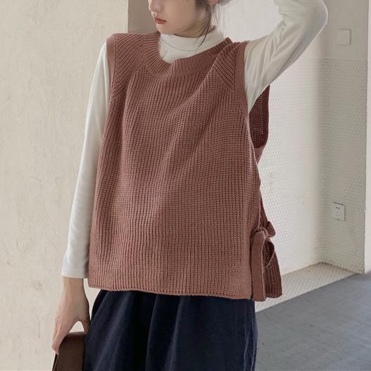 サイドリボンニットベスト 4772-画像16-韓国ファッション通販POPREA［ポップリア］