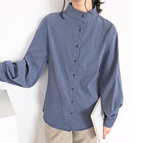 ハイネックルーズランタンスリーブトップス 4707-画像16-韓国ファッション通販POPREA［ポップリア］