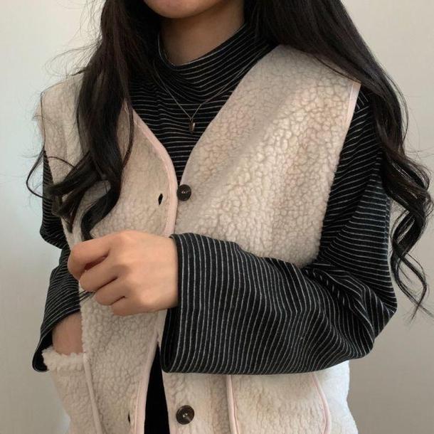 ハイネックボーダートップス 4927-画像16-韓国ファッション通販POPREA［ポップリア］