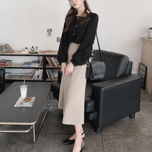 ベーシックスクエアネックトップス 4703-画像16-韓国ファッション通販POPREA［ポップリア］