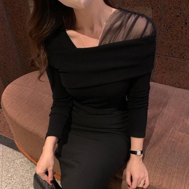 ドレッシーシアーブラウス 5049-画像16-韓国ファッション通販POPREA［ポップリア］