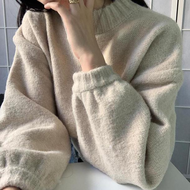 ベーシックプルオーバーニット 4911-画像17-韓国ファッション通販POPREA［ポップリア］