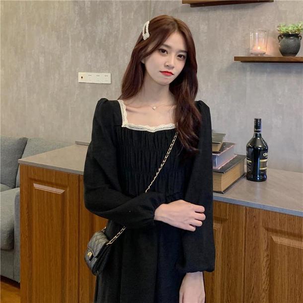 スクエアネックフランスワンピース 4876-画像17-韓国ファッション通販POPREA［ポップリア］