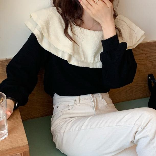 ダブルフリルカラートップス 5094-画像17-韓国ファッション通販POPREA［ポップリア］