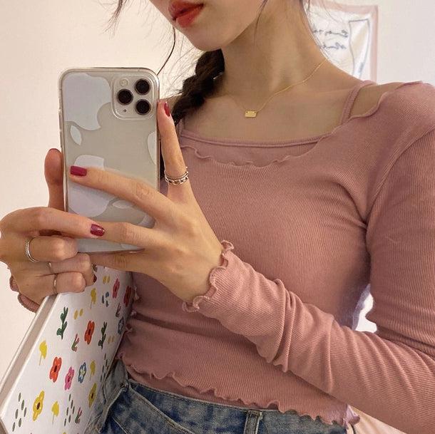 レイヤードメロースリムトップス 5116-画像17-韓国ファッション通販POPREA［ポップリア］