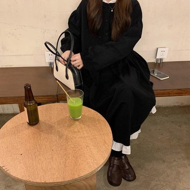 Aラインフリルワンピース 5086-画像17-韓国ファッション通販POPREA［ポップリア］