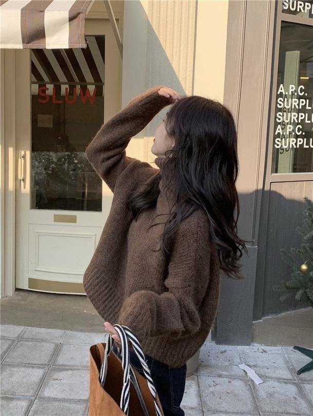 ベーシックタートルネックショートニット 4871-画像17-韓国ファッション通販POPREA［ポップリア］