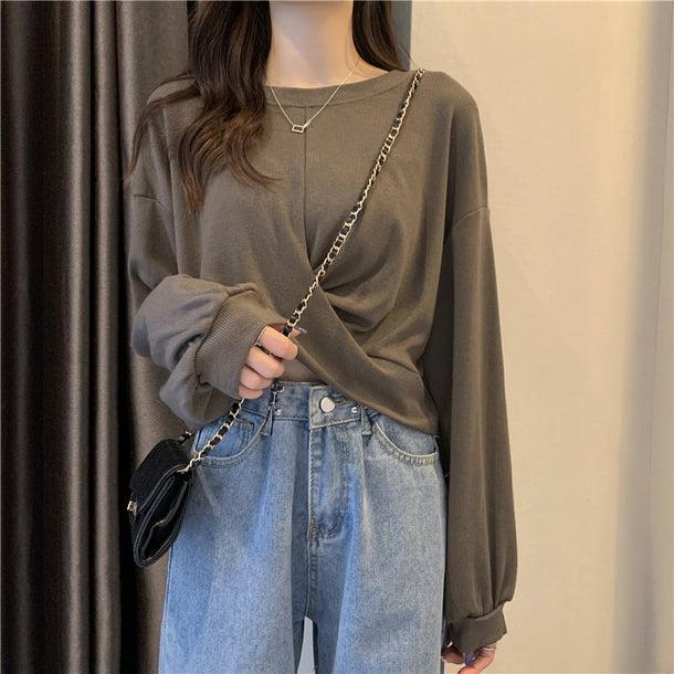 クロップドデザインスウェット 5118-画像17-韓国ファッション通販POPREA［ポップリア］