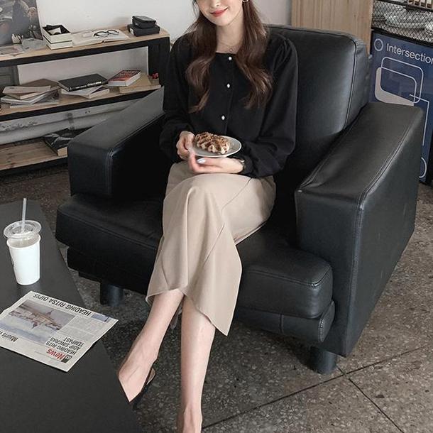 ベーシックスクエアネックトップス 4703-画像17-韓国ファッション通販POPREA［ポップリア］