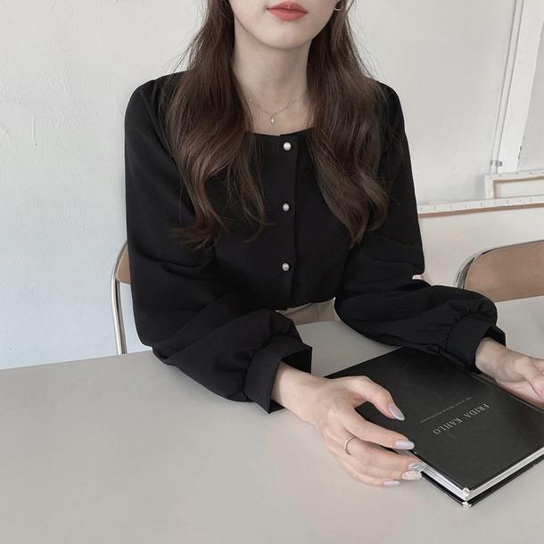 ベーシックスクエアネックトップス 4703-画像18-韓国ファッション通販POPREA［ポップリア］