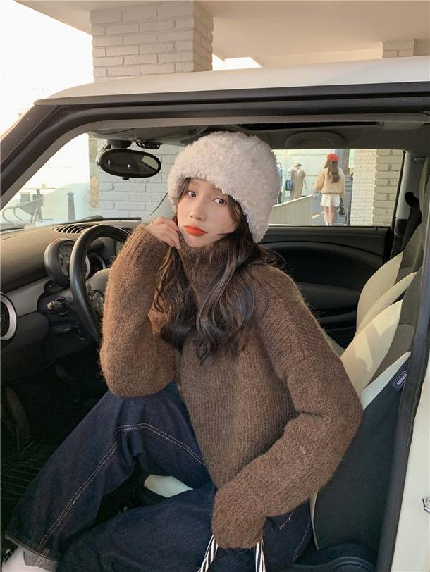 ベーシックタートルネックショートニット 4871-画像18-韓国ファッション通販POPREA［ポップリア］