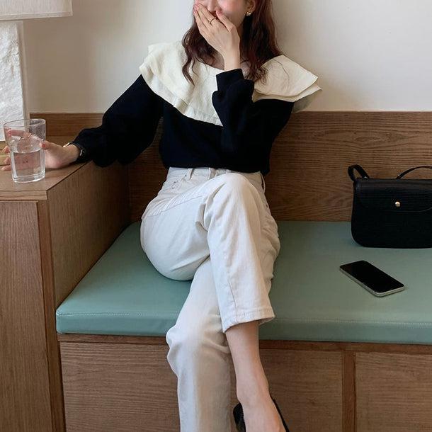 ダブルフリルカラートップス 5094-画像18-韓国ファッション通販POPREA［ポップリア］