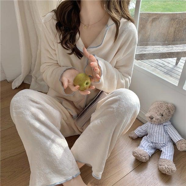 ふわふわベロアパジャマ 4961-画像18-韓国ファッション通販POPREA［ポップリア］