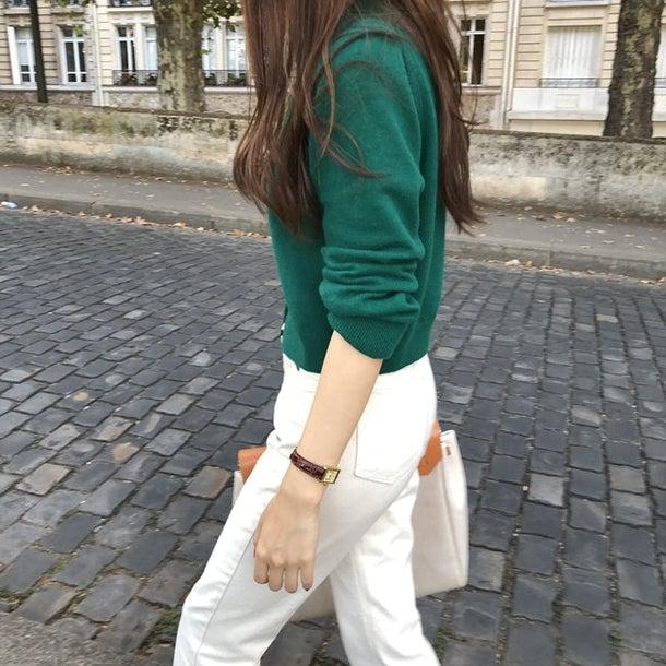 ラウンドネックショートカーディガン 4972-画像19-韓国ファッション通販POPREA［ポップリア］