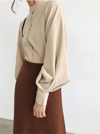 ハイネックルーズランタンスリーブトップス 4707-画像19-韓国ファッション通販POPREA［ポップリア］