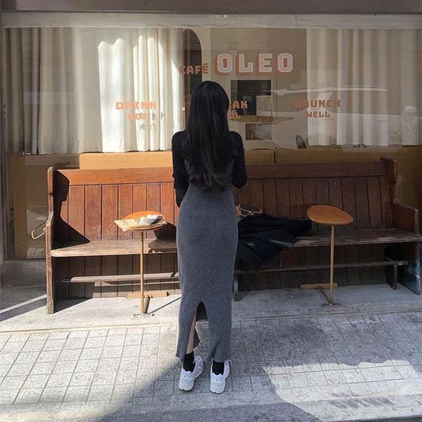 ニットキャミソールロングワンピース 4735-画像19-韓国ファッション通販POPREA［ポップリア］