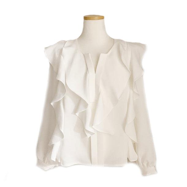 シアーフリルシフォンブラウス 5050-画像19-韓国ファッション通販POPREA［ポップリア］