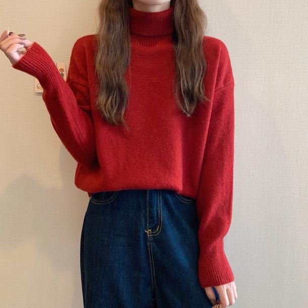 タートルネックルーズセーターニット 4873-画像19-韓国ファッション通販POPREA［ポップリア］